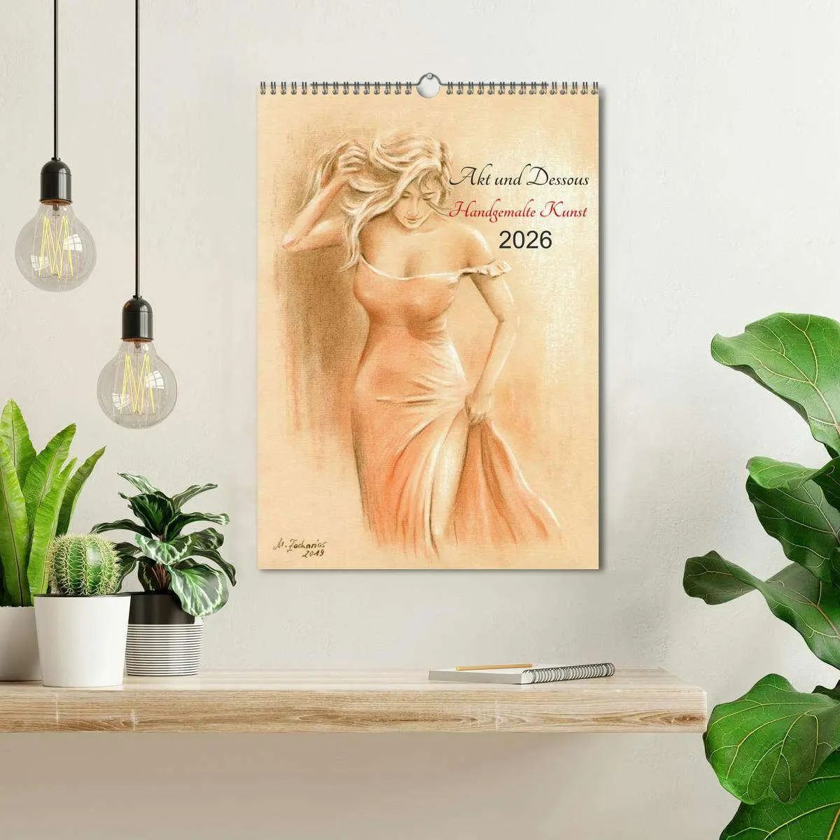 Bild: 9783516433005 | Akt und Dessous - Handgemalte Kunst (Wandkalender 2026 DIN A3...