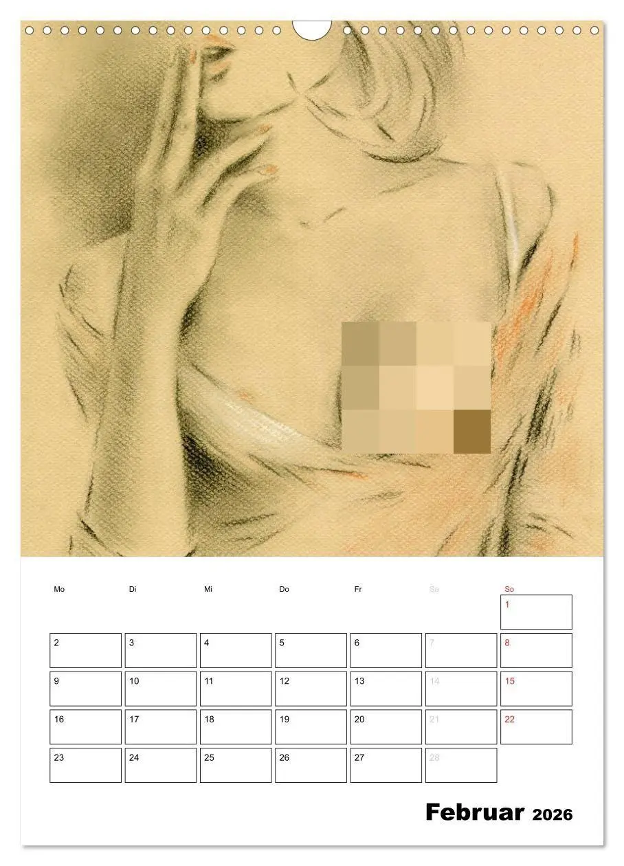 Bild: 9783516433005 | Akt und Dessous - Handgemalte Kunst (Wandkalender 2026 DIN A3...
