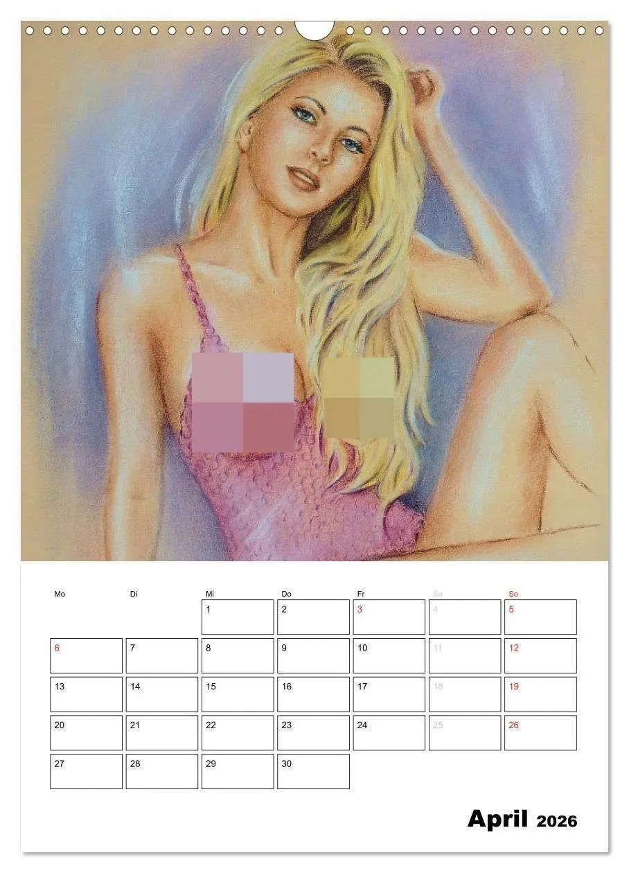 Bild: 9783516433005 | Akt und Dessous - Handgemalte Kunst (Wandkalender 2026 DIN A3...