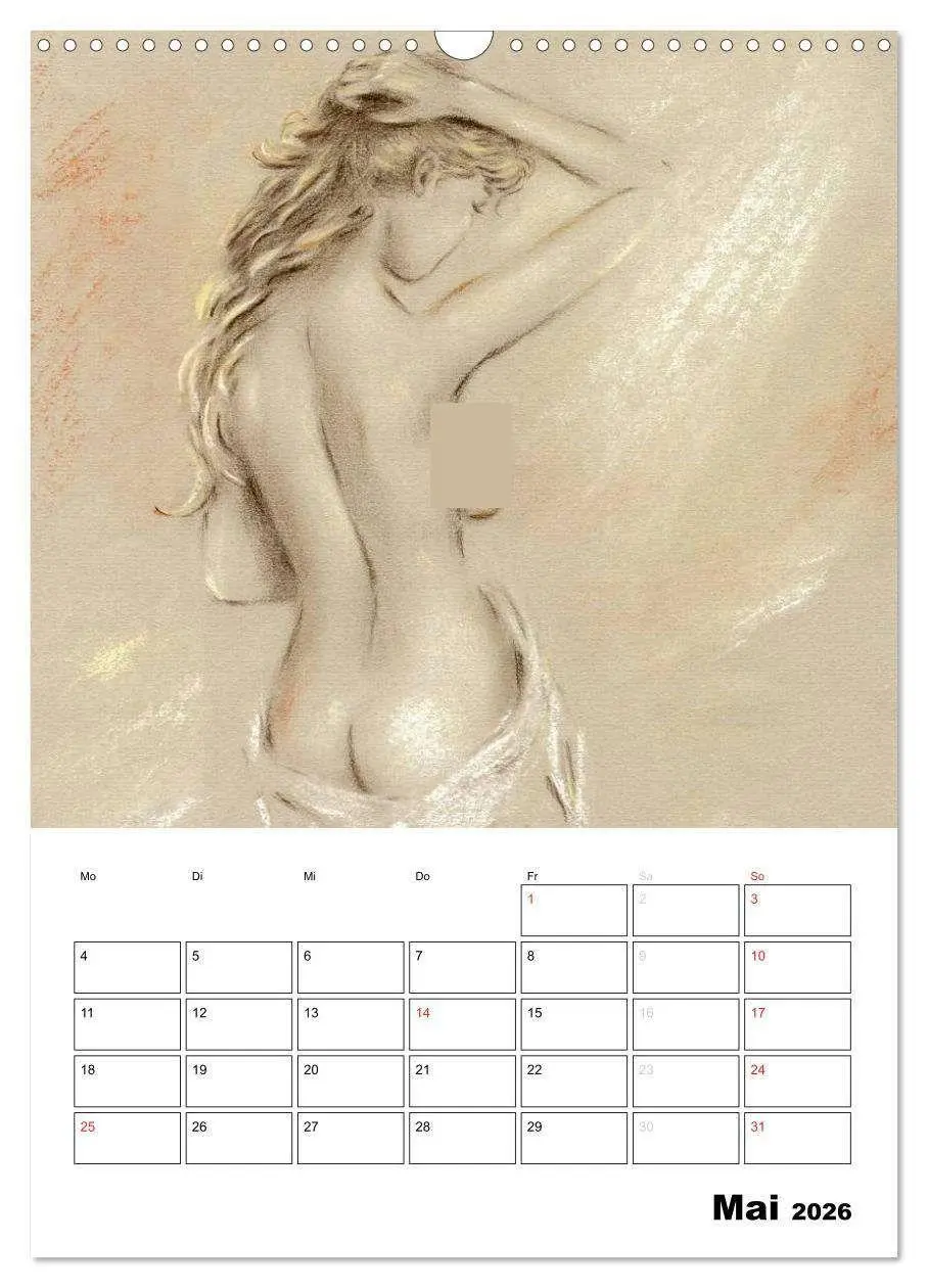 Bild: 9783516433005 | Akt und Dessous - Handgemalte Kunst (Wandkalender 2026 DIN A3...
