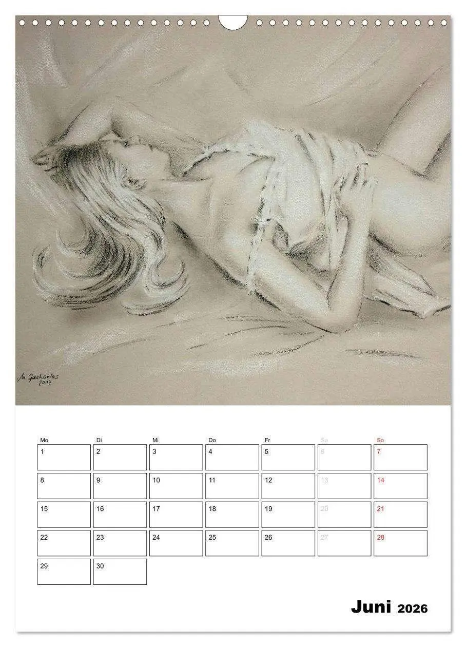 Bild: 9783516433005 | Akt und Dessous - Handgemalte Kunst (Wandkalender 2026 DIN A3...