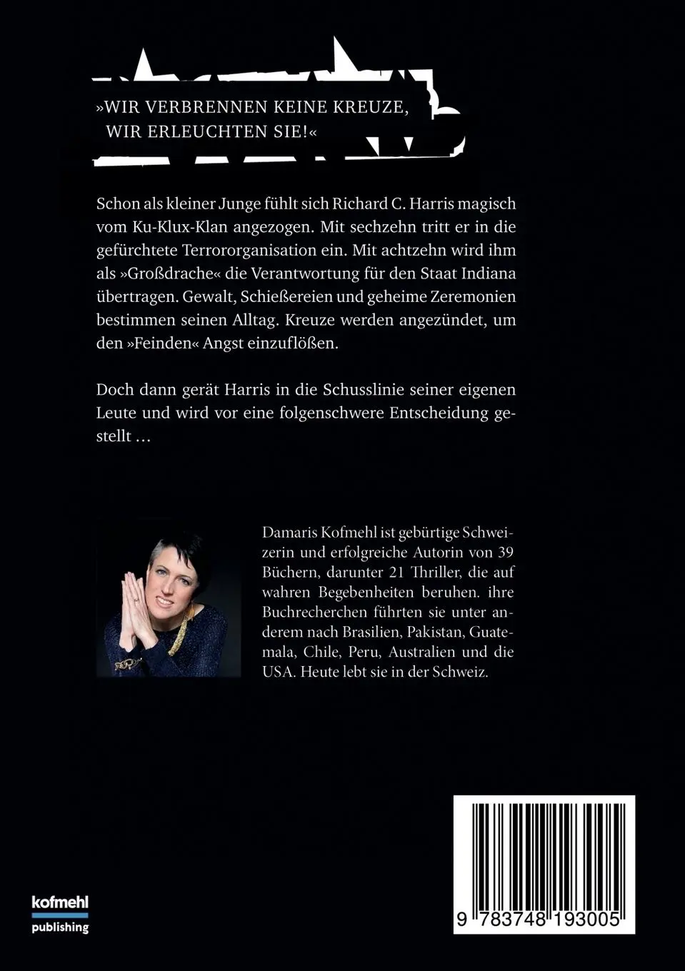 Rückseite: 9783748193005 | Ritter des Ku-Klux-Klan | Die Geschichte des Richard C. Harris | Buch