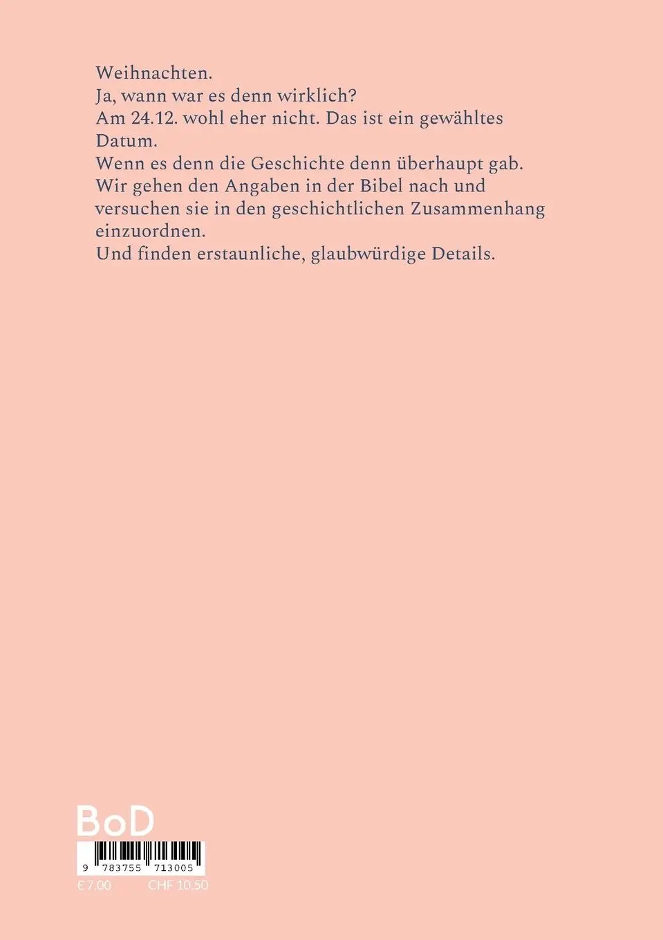 Rückseite: 9783755713005 | Weihnachten | Wie und wann es dazu kam | Hildegard Becker (u. a.)