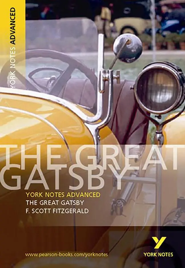 Cover: 9780582823105 | The Great Gatsby: York Notes Advanced: everything you need to study...