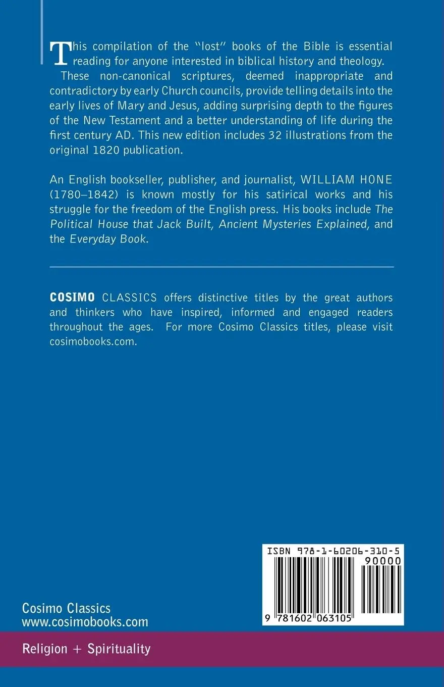 Rückseite: 9781602063105 | The Lost Books of the Bible A.K.A, the Apocryphal New Testament | Hone