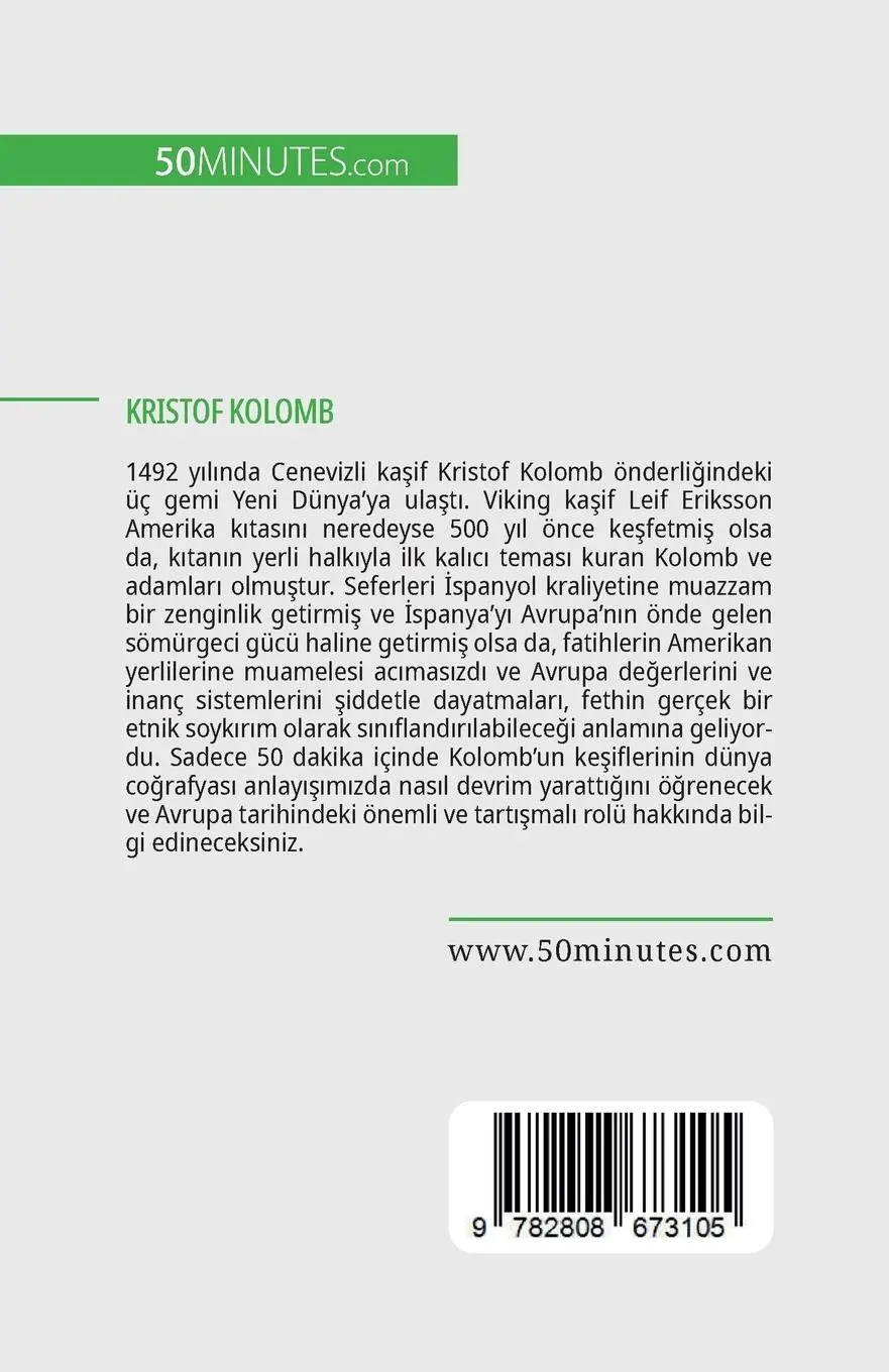 Rückseite: 9782808673105 | Kristof Kolomb | Yeni dünyan¿n ke¿fi | Romain Parmentier | Taschenbuch