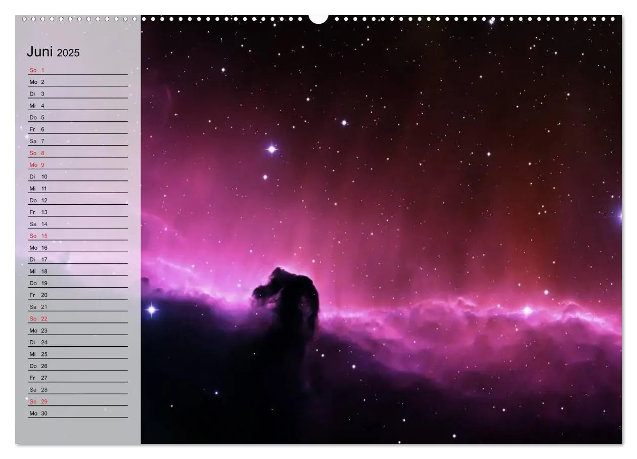 Bild: 9783435483105 | Der Weltraum. Spektakuläre Gasnebel und Galaxien (Wandkalender 2025...