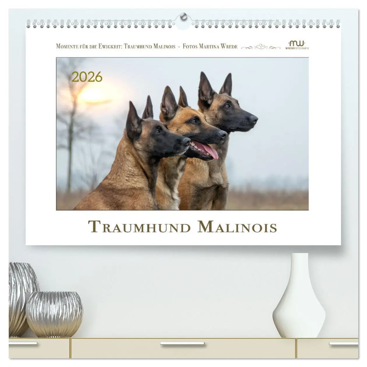 Cover: 9783457263105 | Traumhund Malinois (hochwertiger Premium Wandkalender 2026 DIN A2...