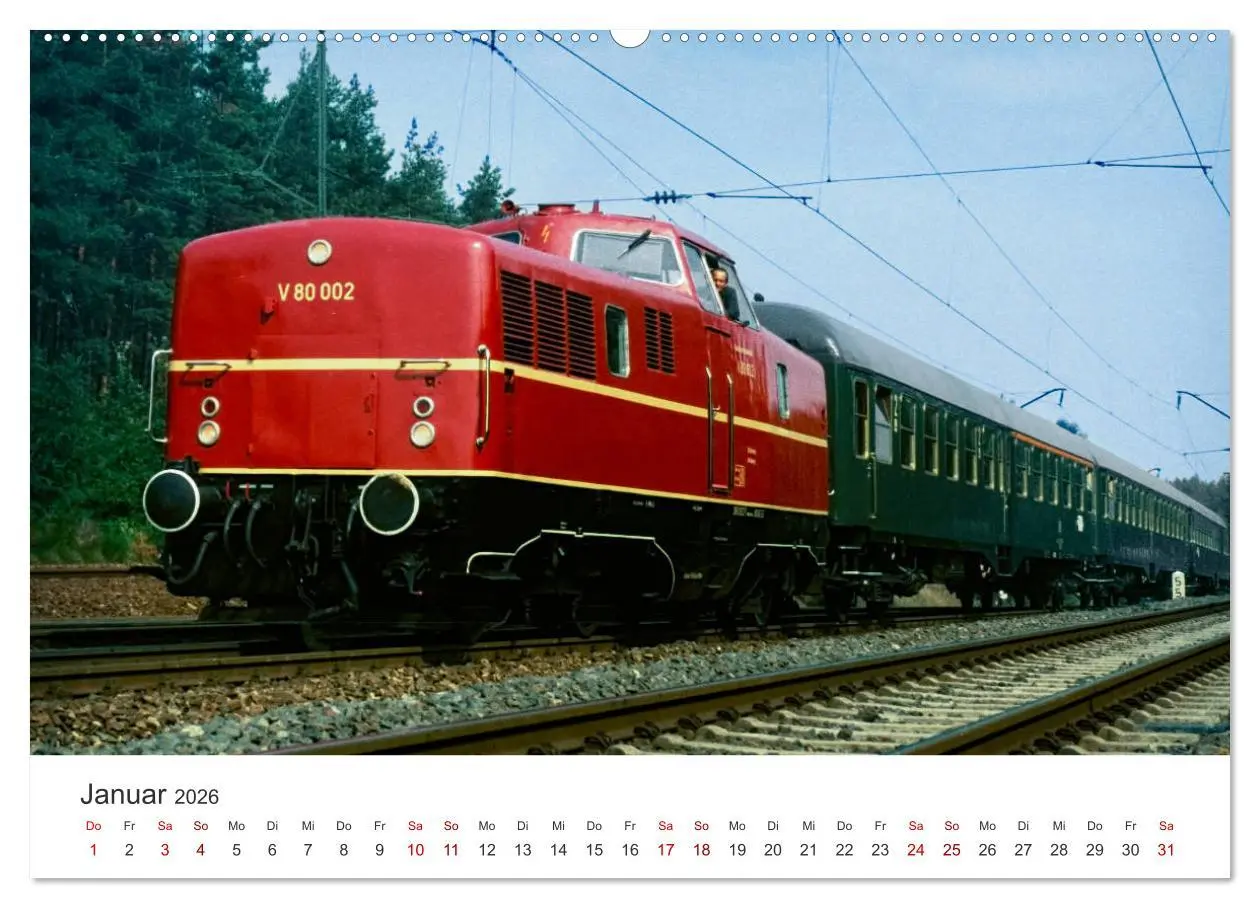 Bild: 9783457713105 | Deutsche Diesellokomotiven (hochwertiger Premium Wandkalender 2026...