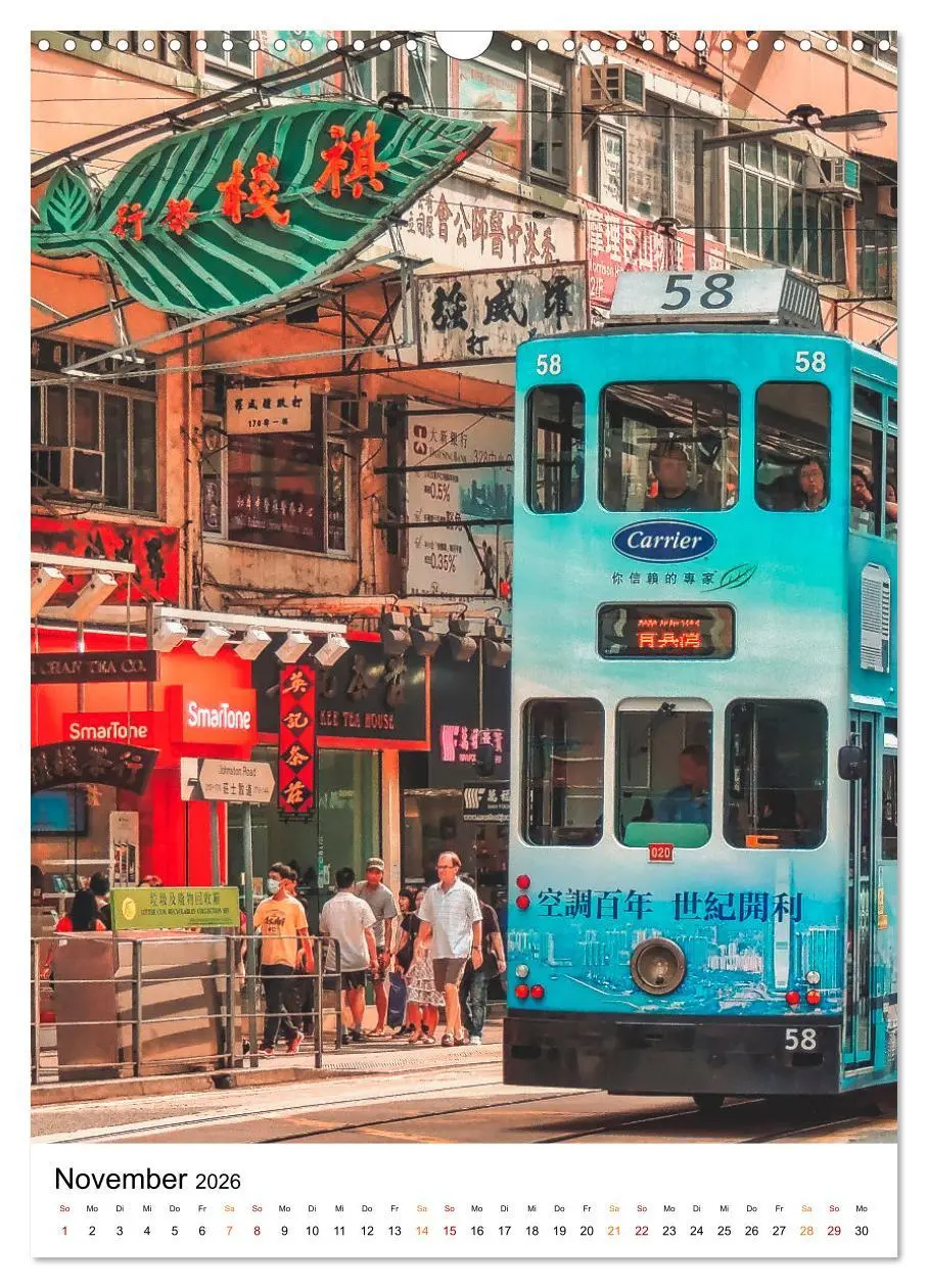Bild: 9783516353105 | Hongkong Street live (Wandkalender 2026 DIN A3 hoch), CALVENDO...