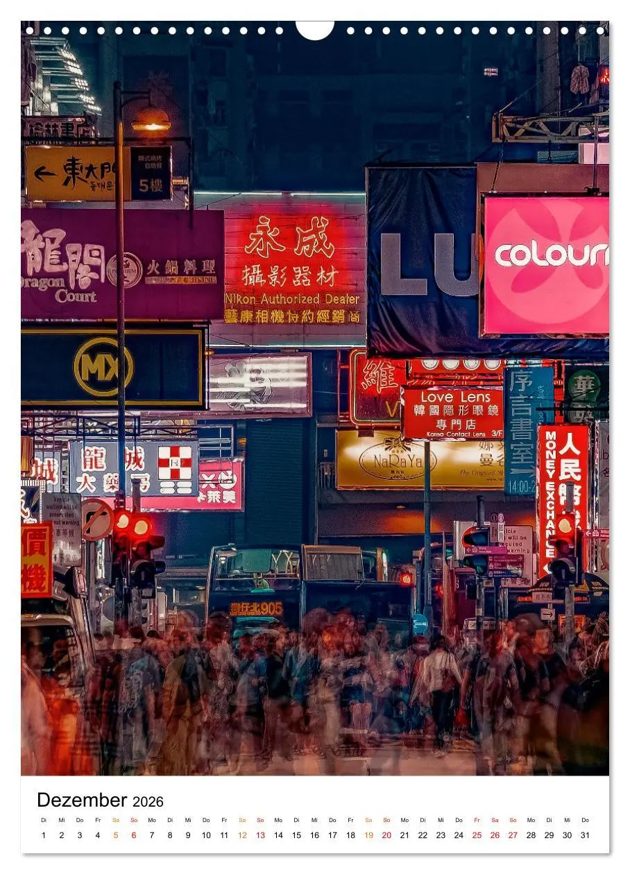 Bild: 9783516353105 | Hongkong Street live (Wandkalender 2026 DIN A3 hoch), CALVENDO...