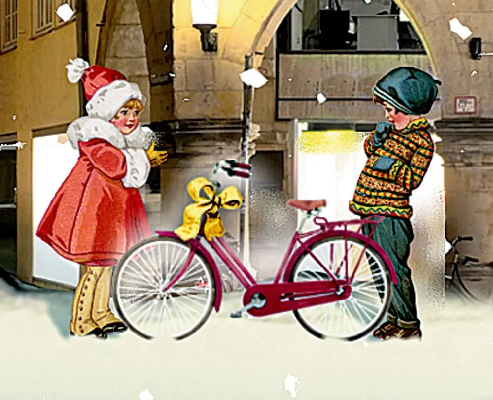 Bild: 4050003953205 | A4-Wand-Adventskalender - Weihnachtliches Stadtpanorama | Barbara Behr