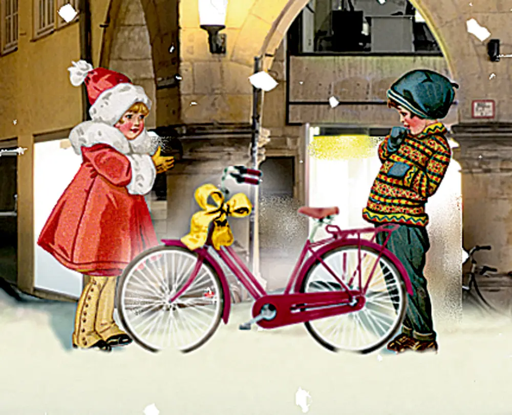 Bild: 4050003953205 | A4-Wand-Adventskalender - Weihnachtliches Stadtpanorama | Barbara Behr