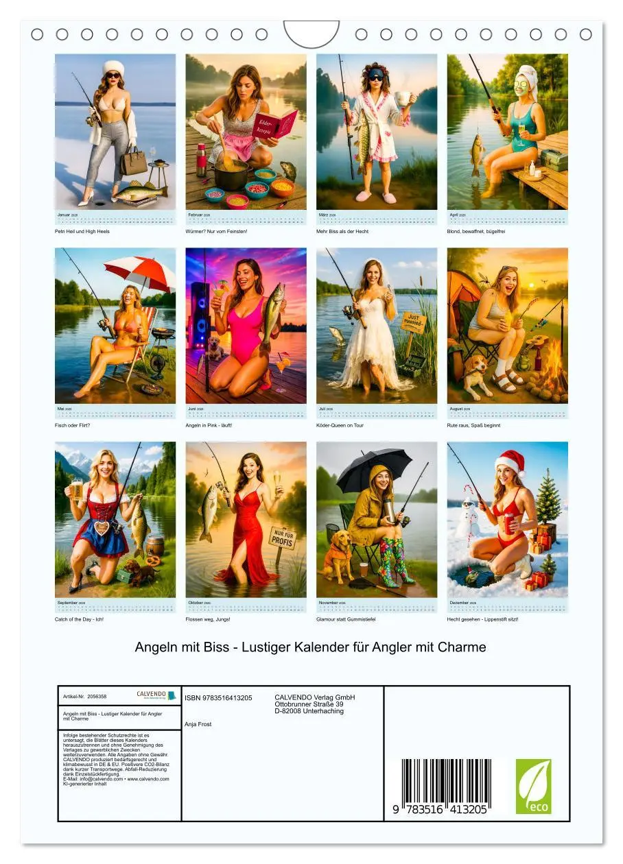 Bild: 9783516413205 | Angeln mit Biss - Lustiger Kalender für Angler mit Charme...