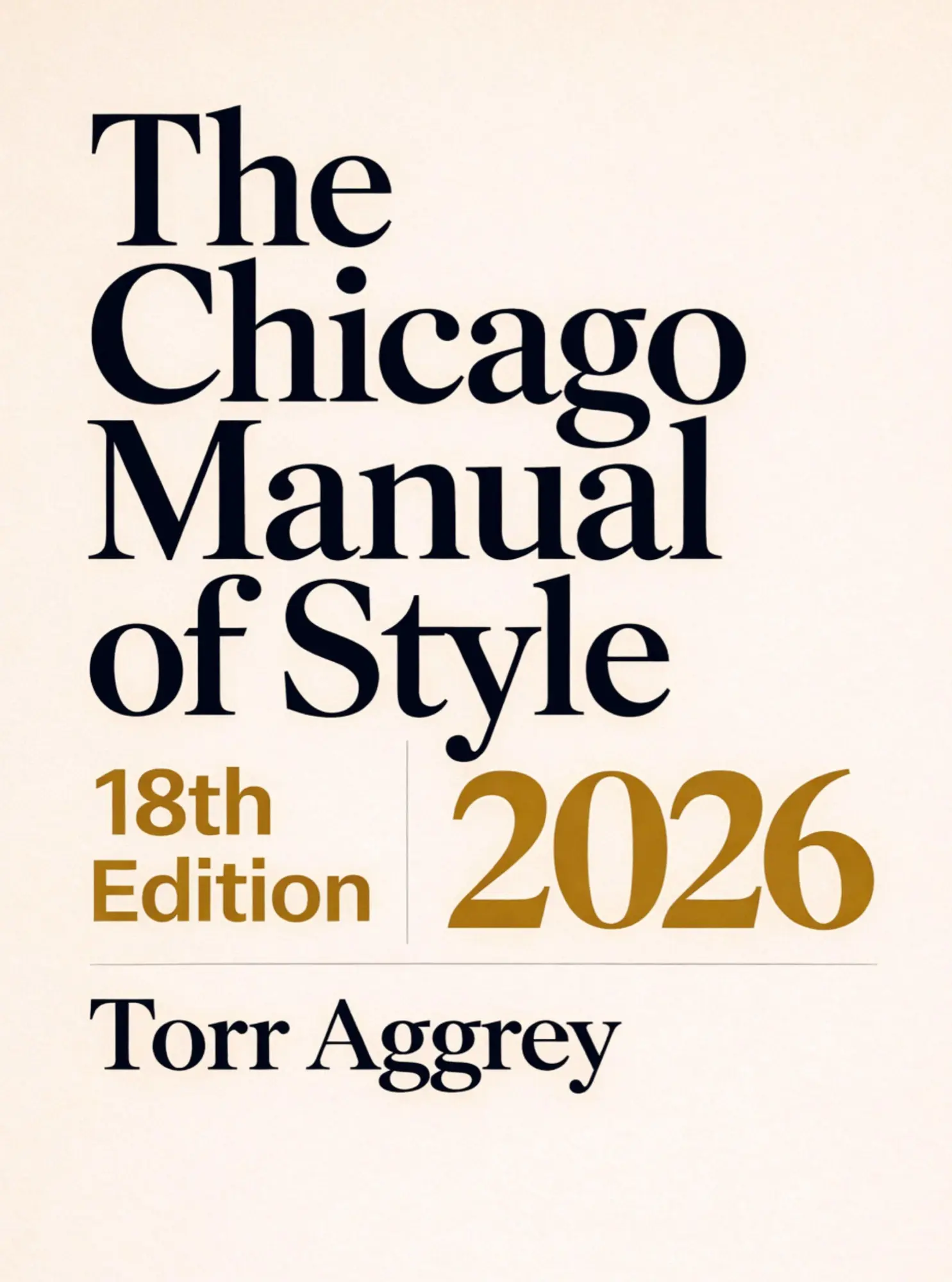 Cover: 9789403883205 | The Chicago Manual of Style, 18th Edition 2026 | Torr Aggrey | Buch