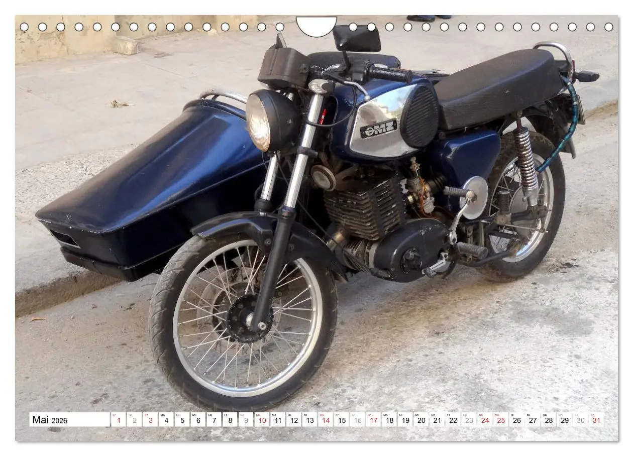 Bild: 9783457793305 | MZ-Gespanne - Ein Stück DDR auf Kuba (Wandkalender 2026 DIN A4...