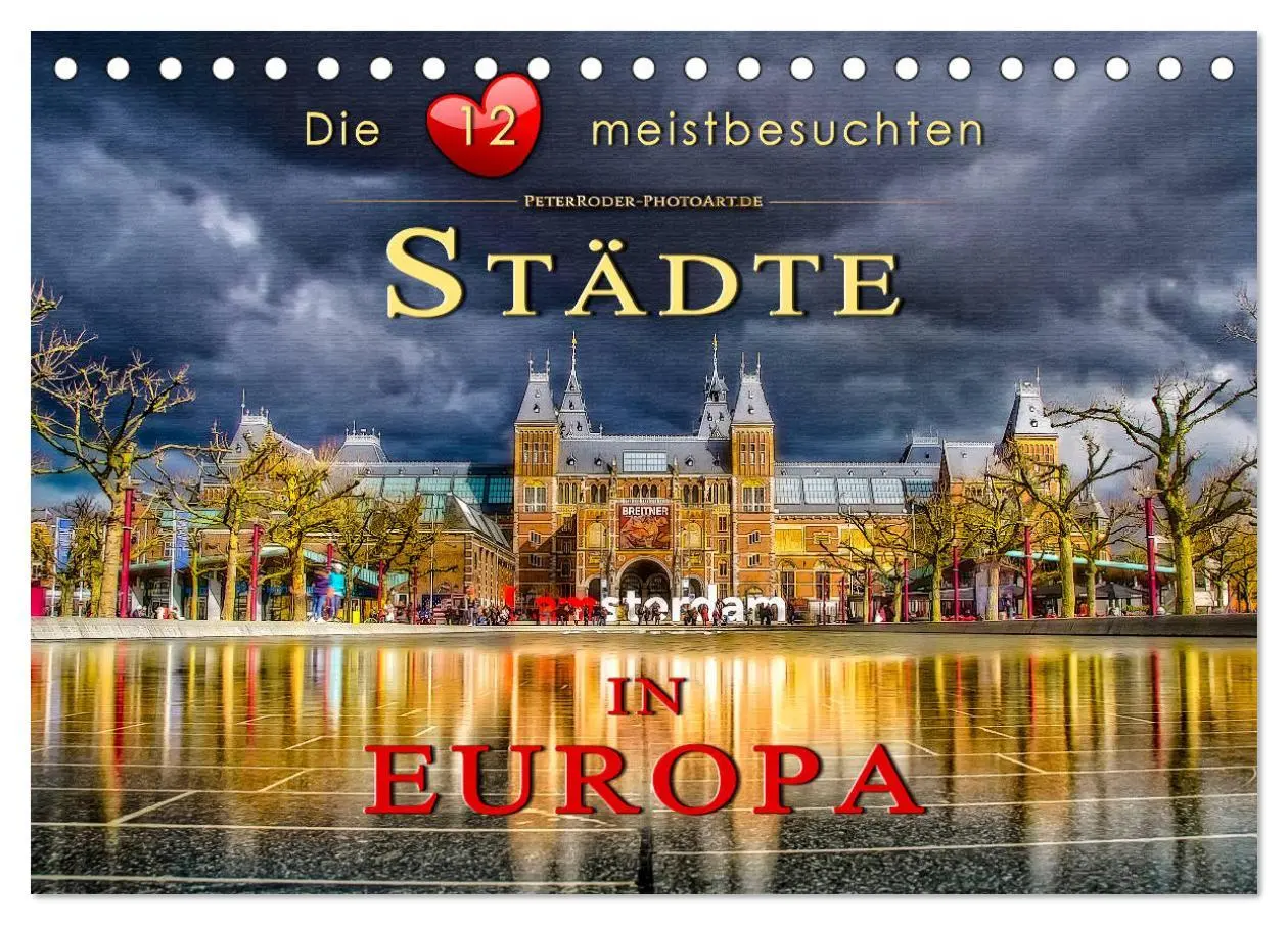 Cover: 9783457863305 | Die 12 meistbesuchten Städte in Europa (Tischkalender 2026 DIN A5...
