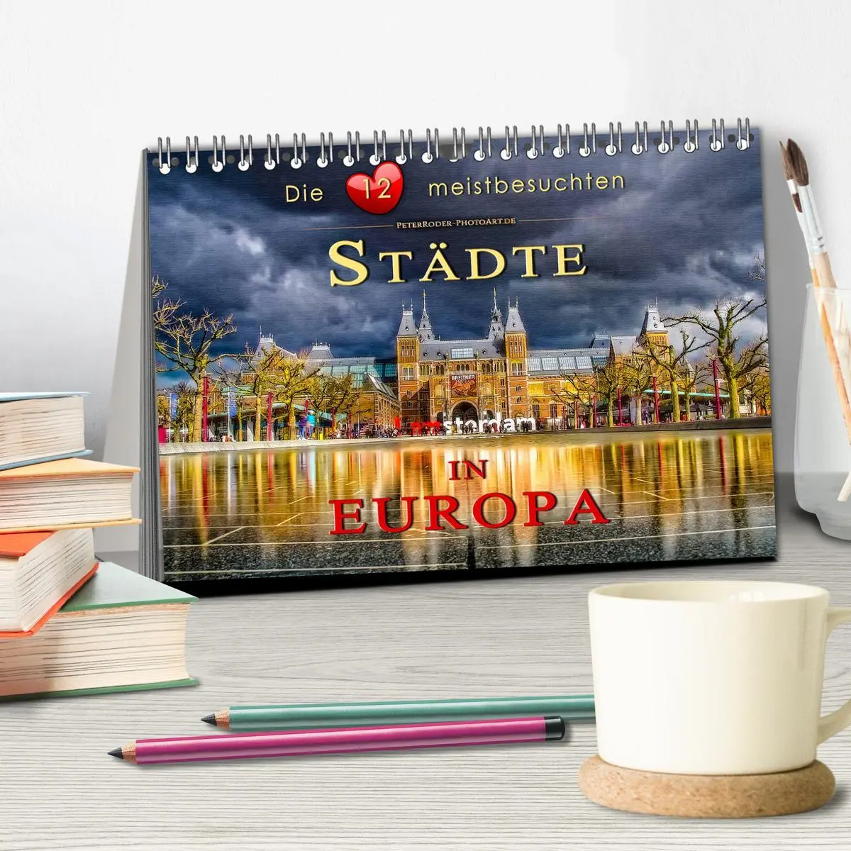 Bild: 9783457863305 | Die 12 meistbesuchten Städte in Europa (Tischkalender 2026 DIN A5...