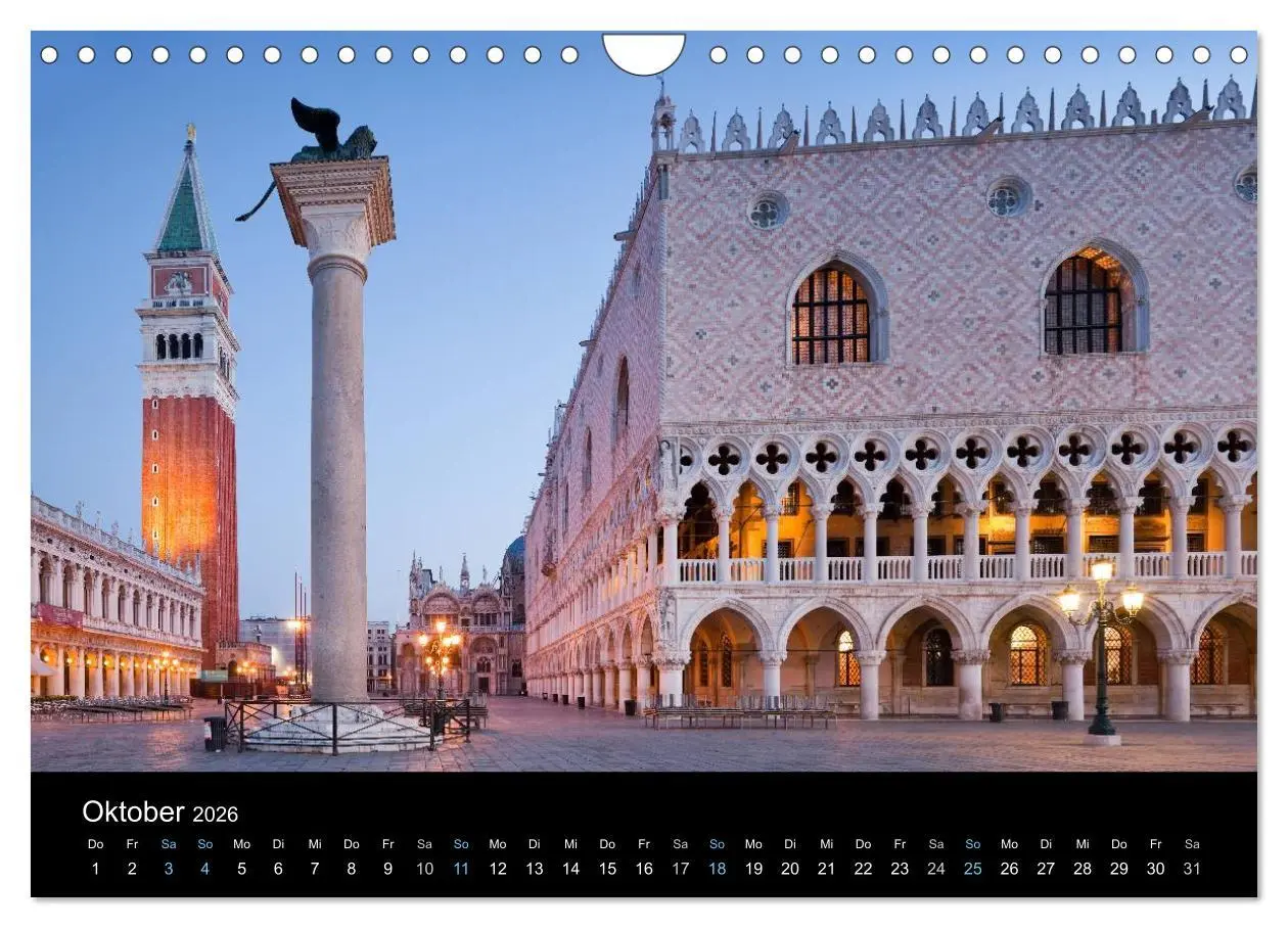 Bild: 9783516023305 | Venedig bei Nacht 2026 (Wandkalender 2026 DIN A4 quer), CALVENDO...