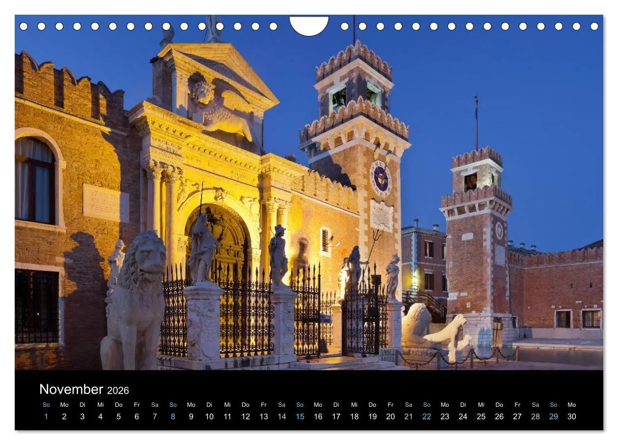 Bild: 9783516023305 | Venedig bei Nacht 2026 (Wandkalender 2026 DIN A4 quer), CALVENDO...