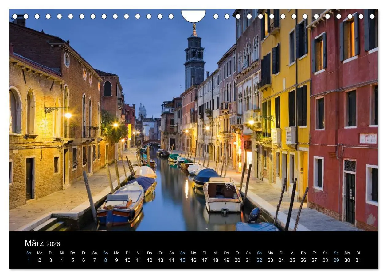 Bild: 9783516023305 | Venedig bei Nacht 2026 (Wandkalender 2026 DIN A4 quer), CALVENDO...