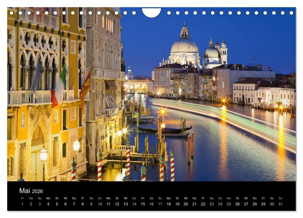 Bild: 9783516023305 | Venedig bei Nacht 2026 (Wandkalender 2026 DIN A4 quer), CALVENDO...