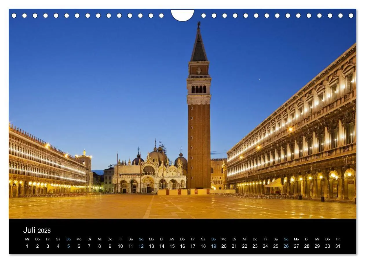 Bild: 9783516023305 | Venedig bei Nacht 2026 (Wandkalender 2026 DIN A4 quer), CALVENDO...