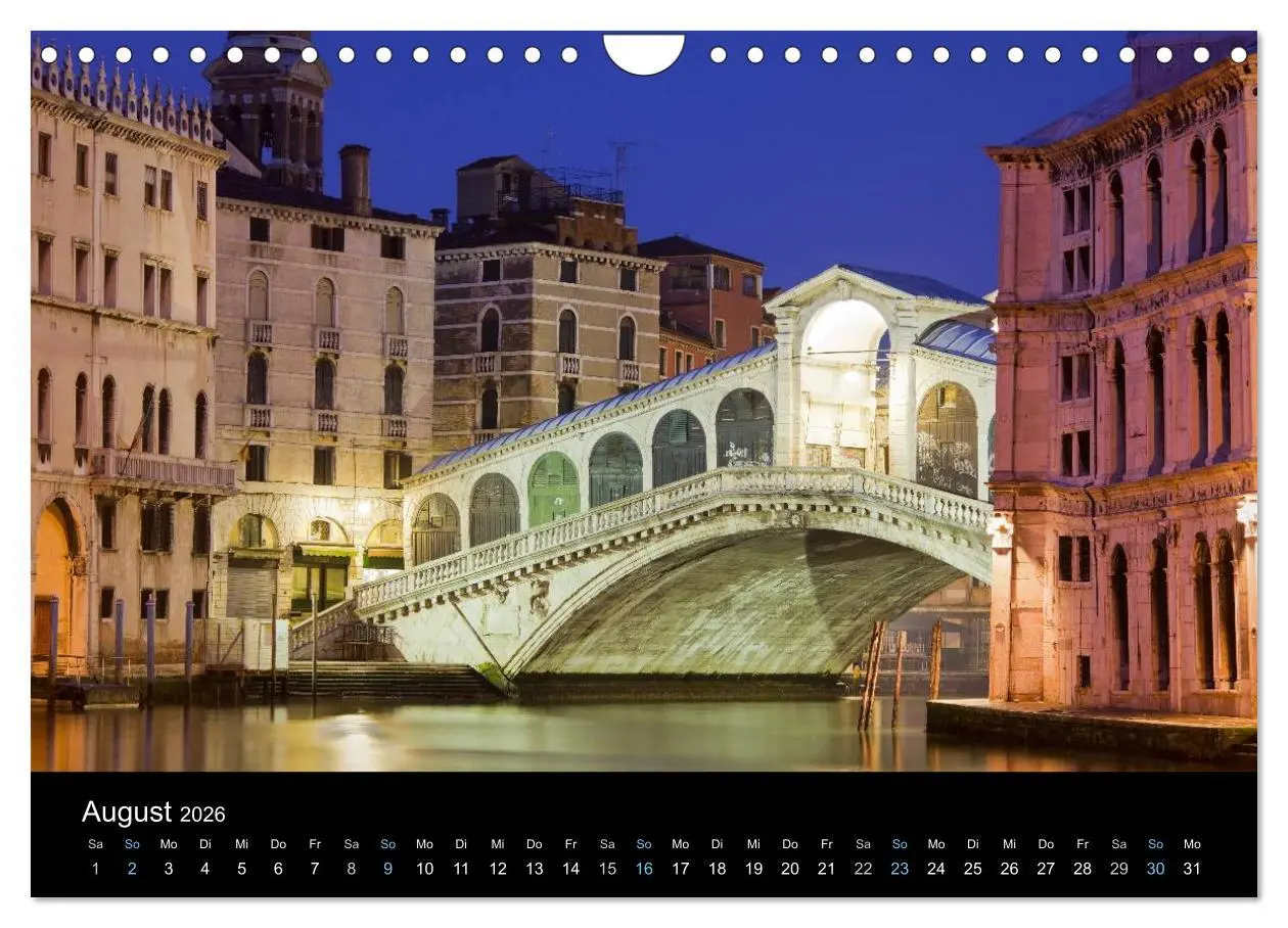Bild: 9783516023305 | Venedig bei Nacht 2026 (Wandkalender 2026 DIN A4 quer), CALVENDO...