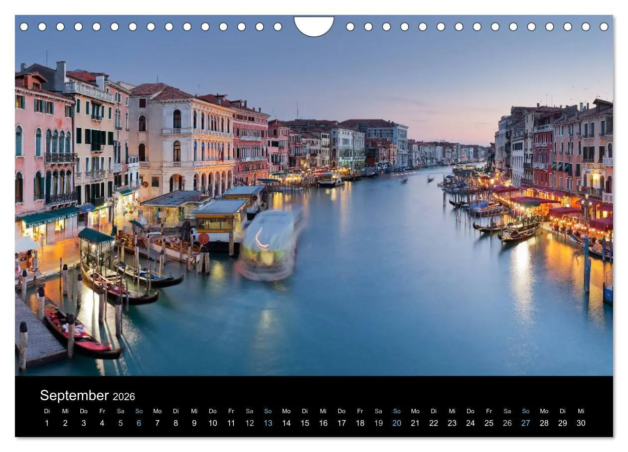 Bild: 9783516023305 | Venedig bei Nacht 2026 (Wandkalender 2026 DIN A4 quer), CALVENDO...