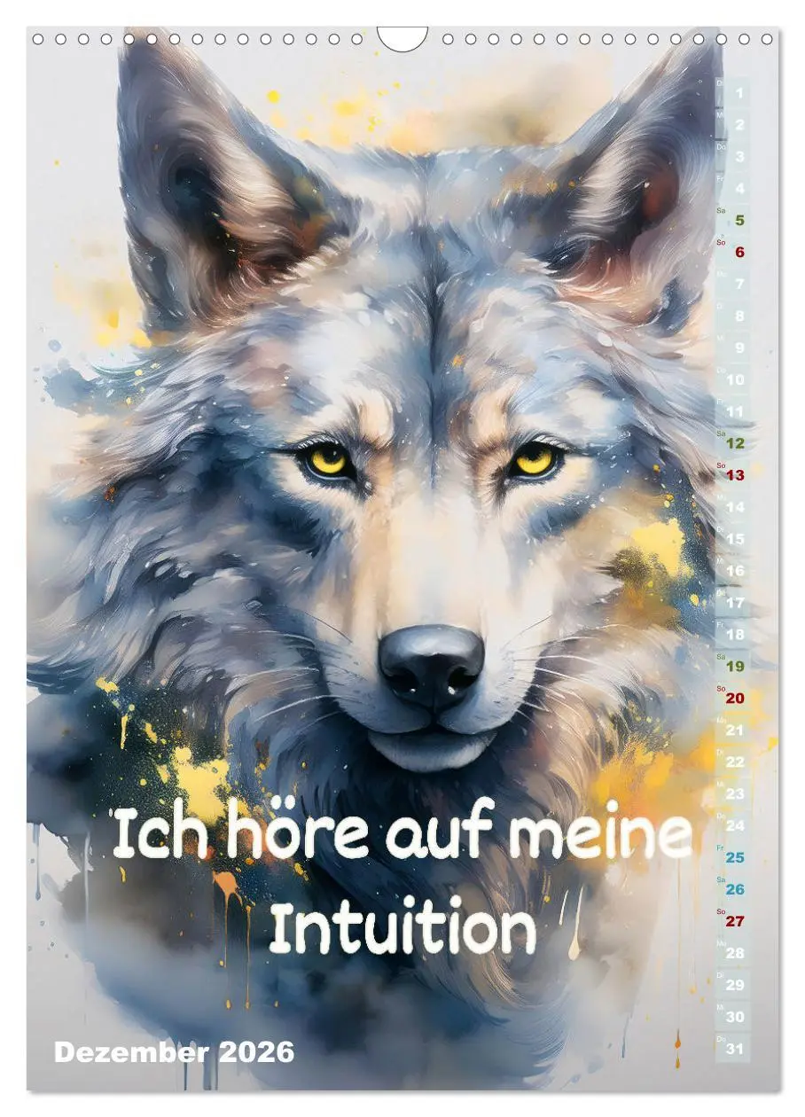 Bild: 9783516263305 | Ich bin stark - Ein tierischer Affirmationskalender (Wandkalender...