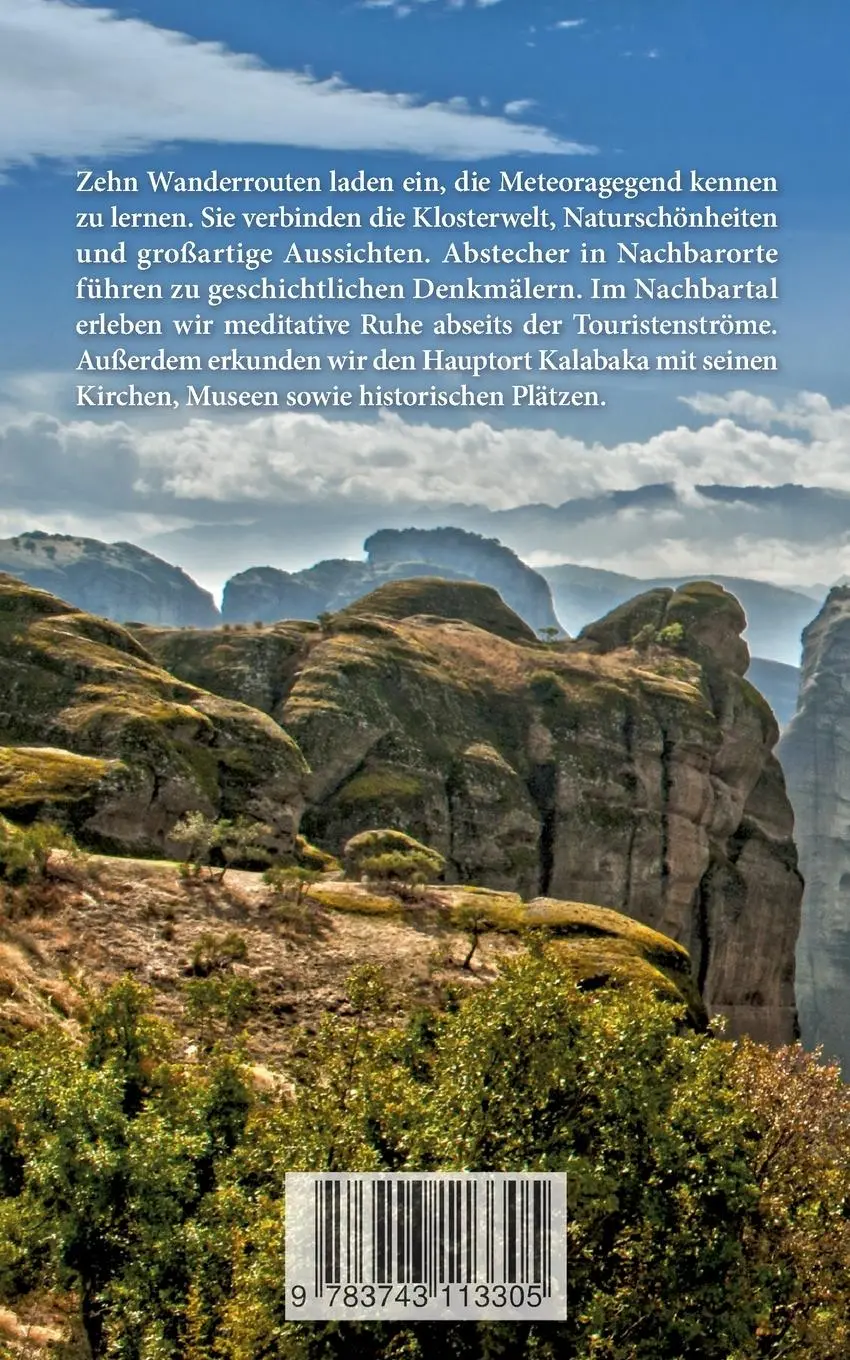 Rückseite: 9783743113305 | Das Meteora Wanderbuch | Michael Mitrovic (u. a.) | Taschenbuch | 2023