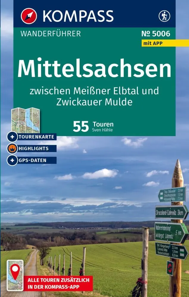 Cover: 9783991543305 | KOMPASS Wanderführer Mittelsachsen zwischen Meißner Elbtal und...