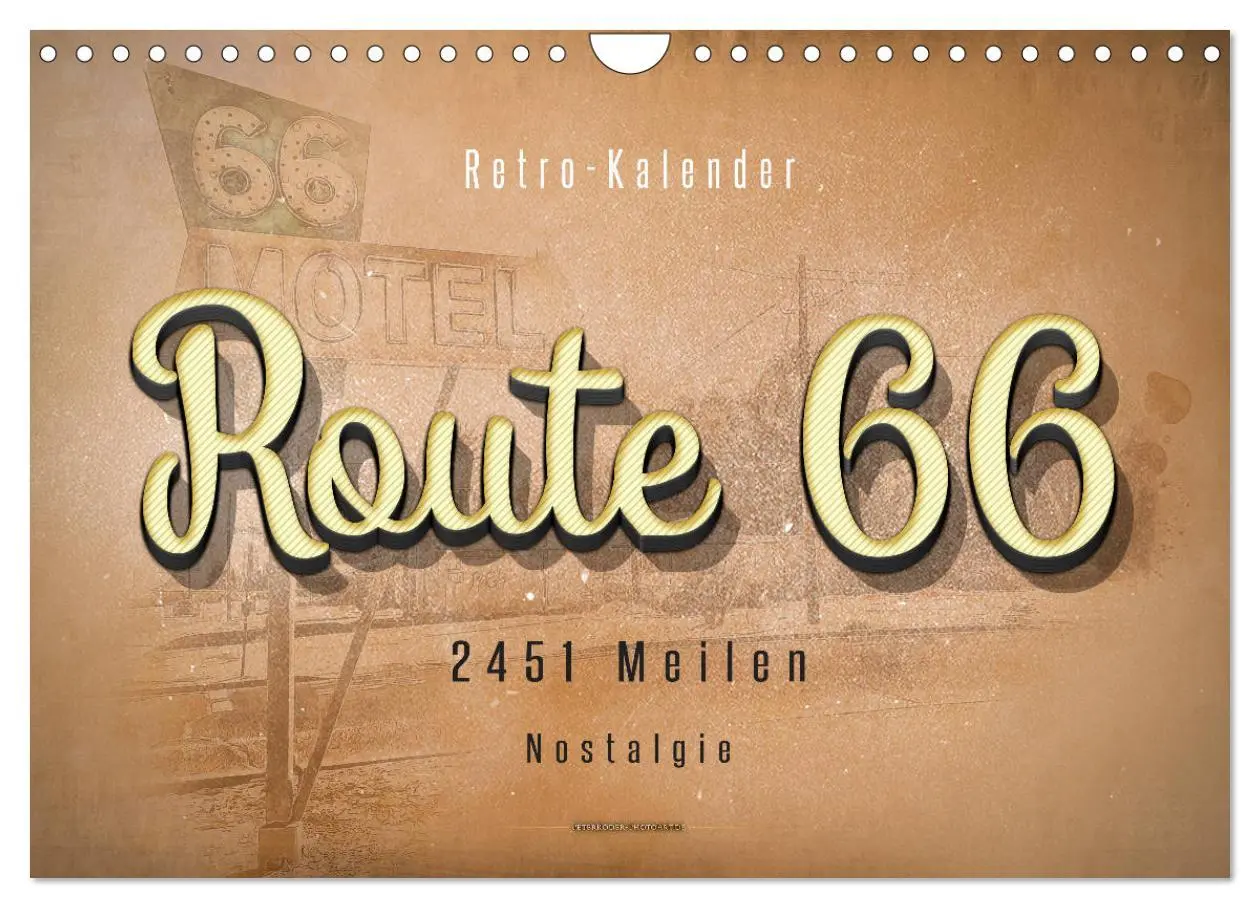 Cover: 9783457783405 | Route 66 - 2451 Meilen Nostalgie (Wandkalender 2026 DIN A4 quer),...