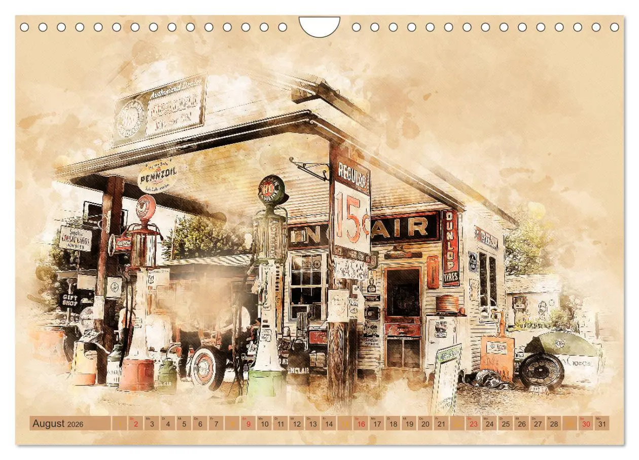 Bild: 9783457783405 | Route 66 - 2451 Meilen Nostalgie (Wandkalender 2026 DIN A4 quer),...
