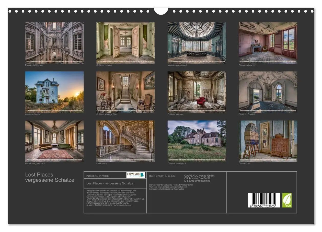 Bild: 9783516703405 | Lost Places - vergessene Schätze (Wandkalender 2026 DIN A3 quer),...
