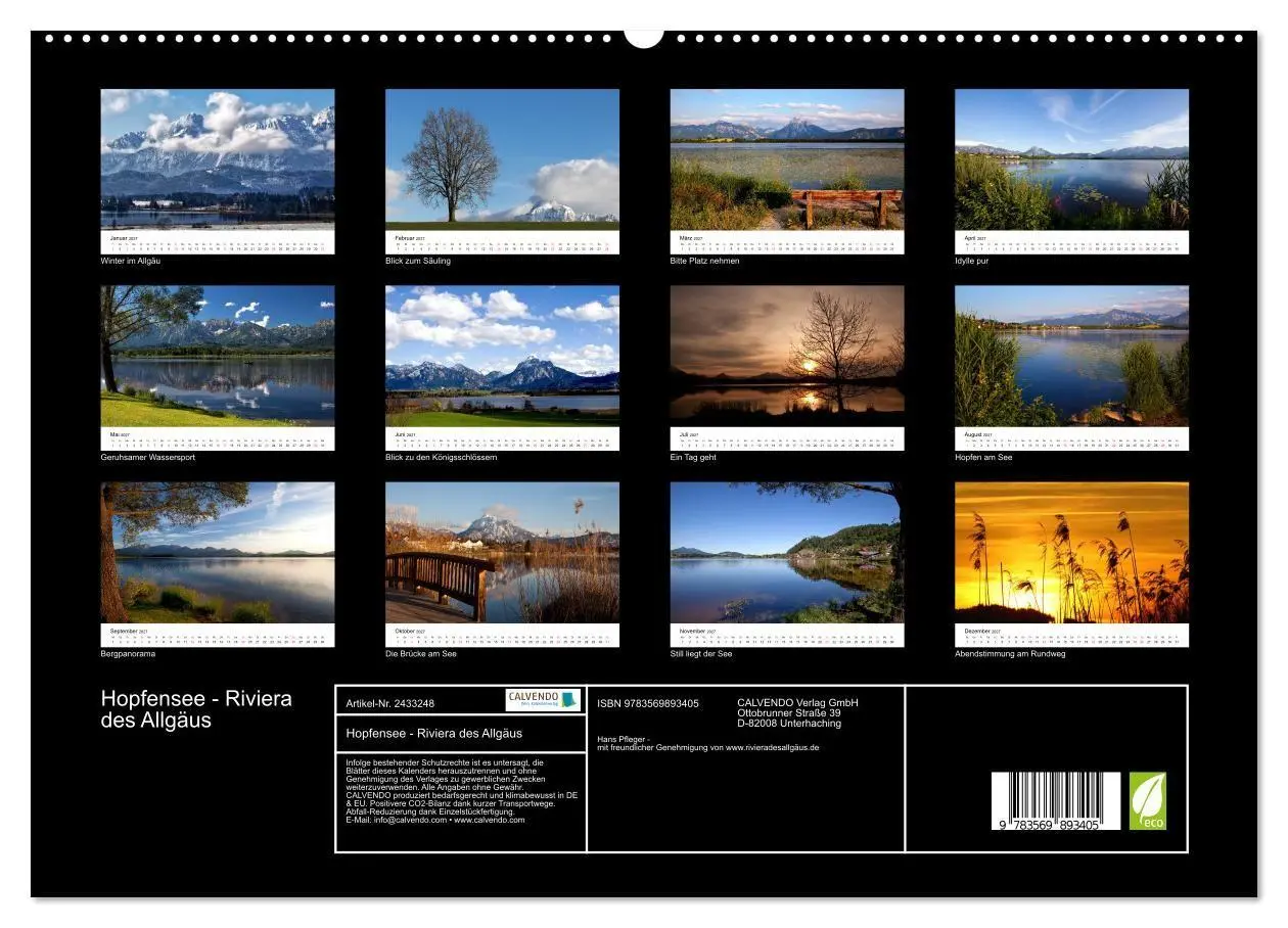 Bild: 9783569893405 | Hopfensee - Riviera des Allgäus (hochwertiger Premium Wandkalender...