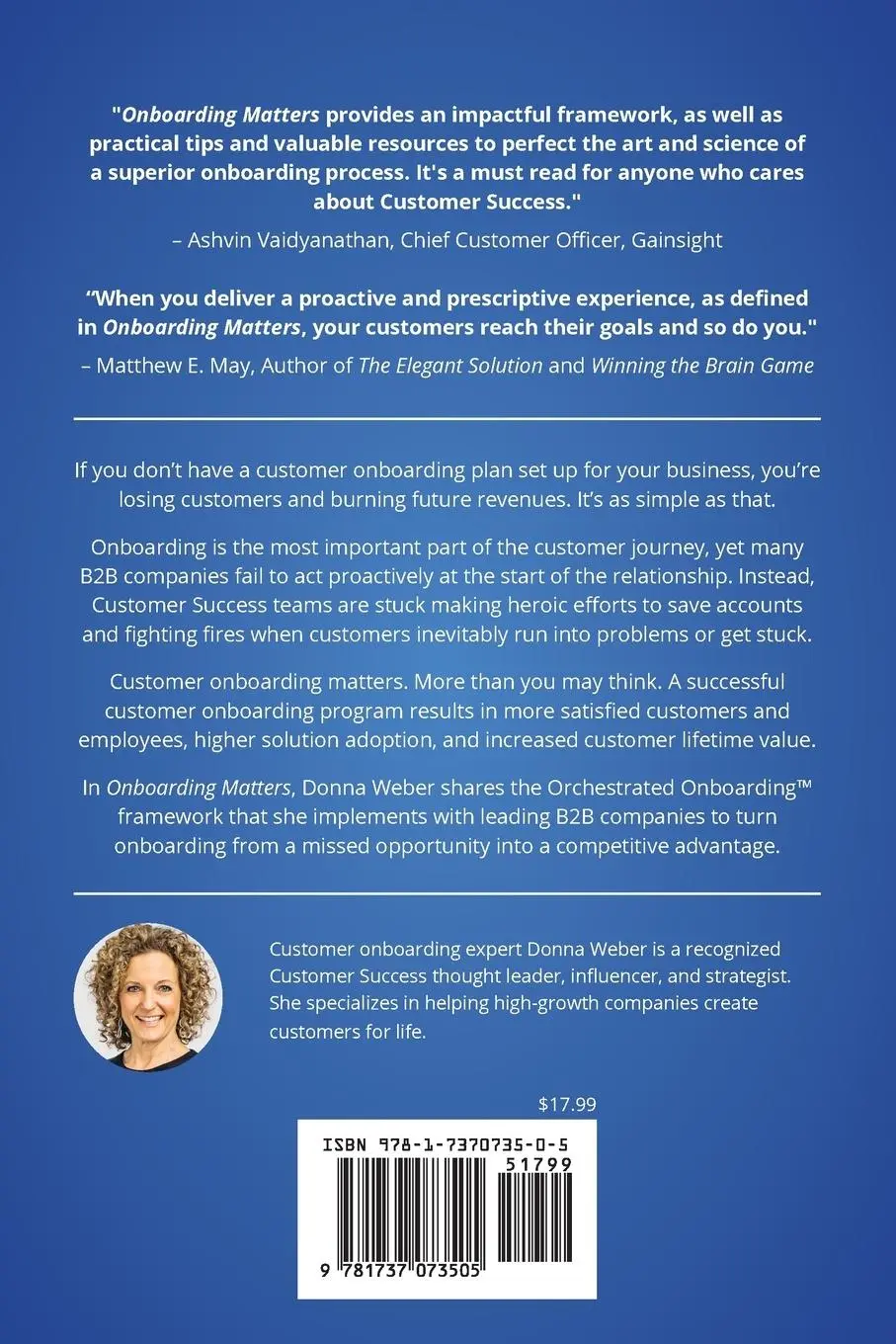 Rückseite: 9781737073505 | Onboarding Matters | Donna Weber | Taschenbuch | Englisch | 2021