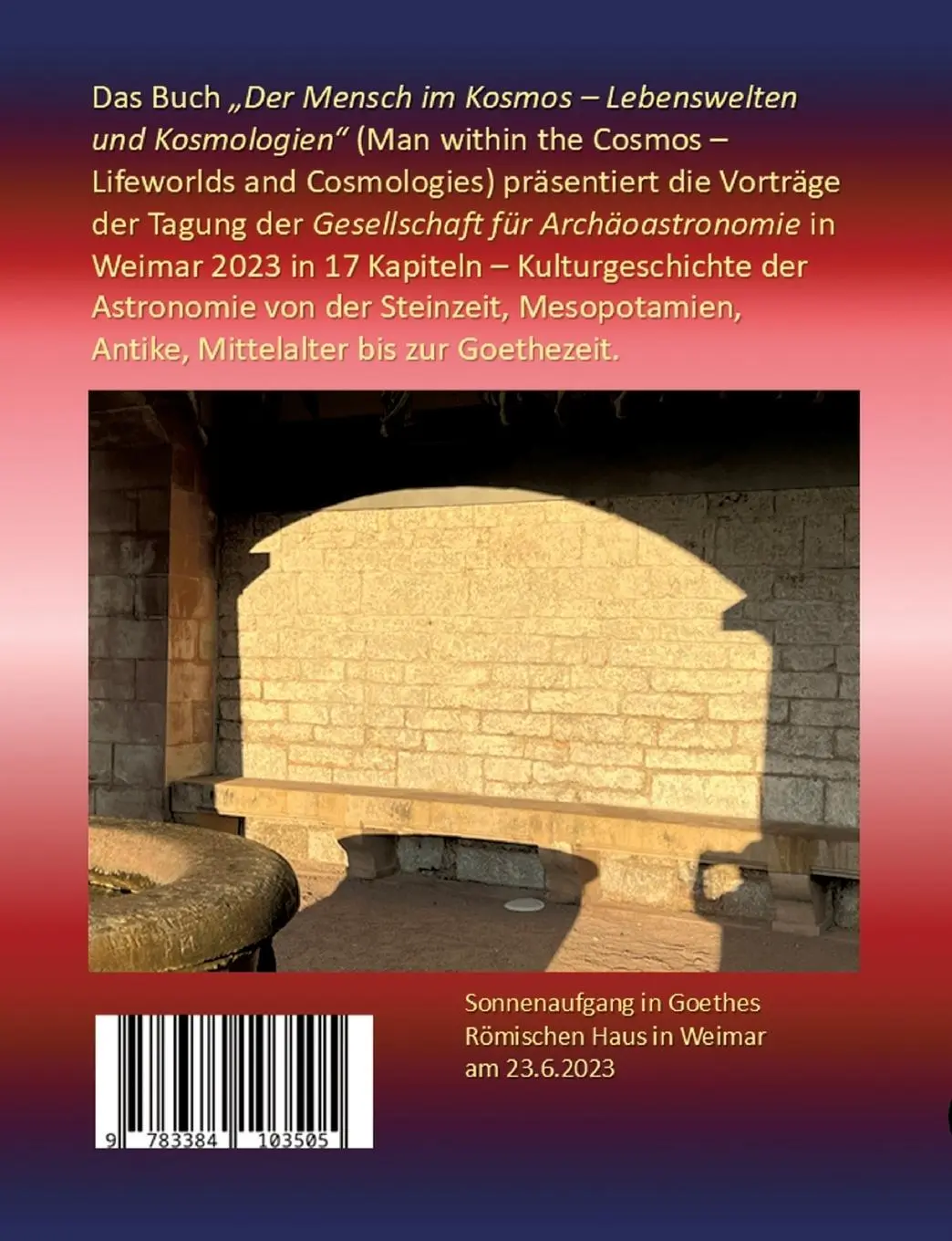 Rückseite: 9783384103505 | Der Mensch im Kosmos: Lebenswelten und Kosmologien. Man within the...