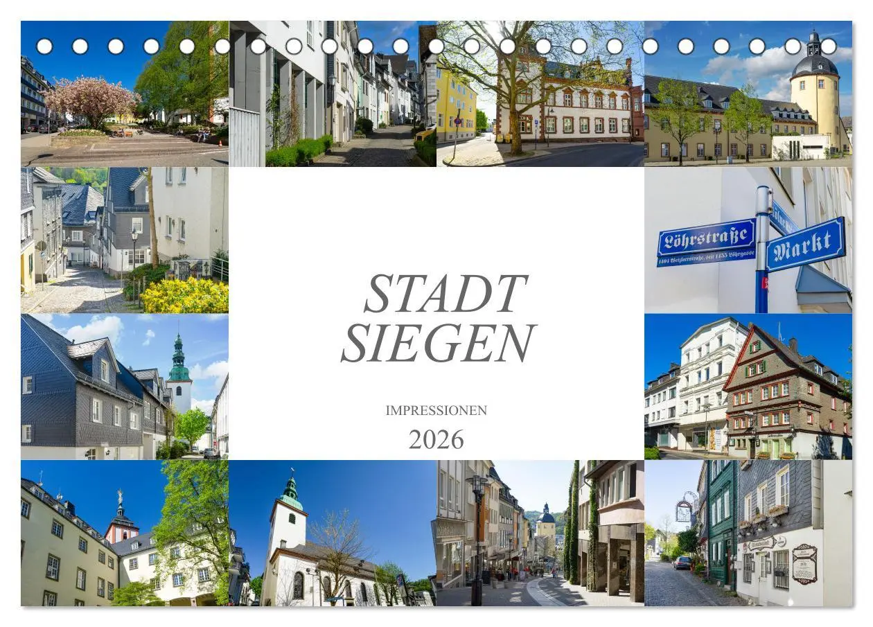 Cover: 9783457603505 | Stadt Siegen Impressionen (Tischkalender 2026 DIN A5 quer),...