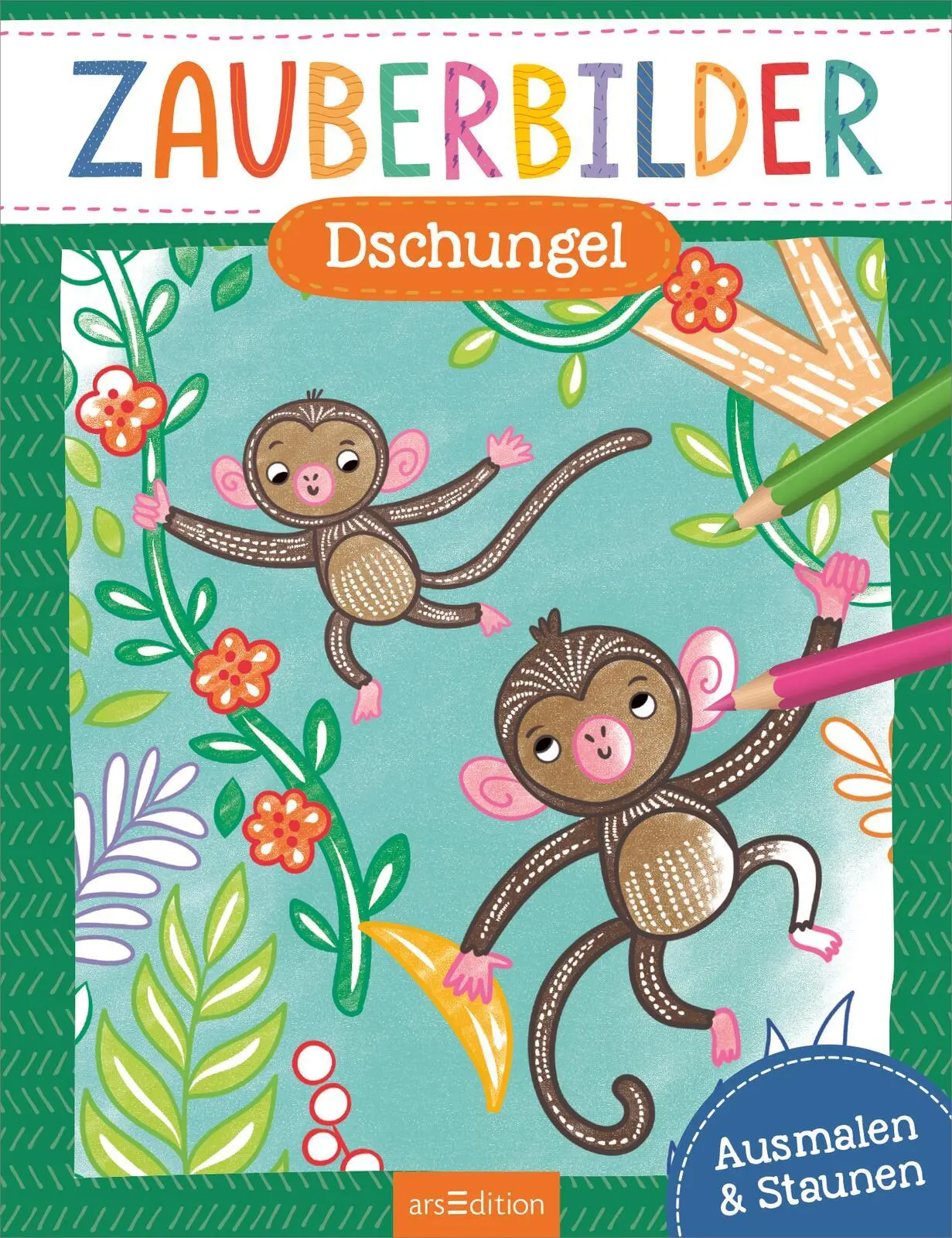 Bild: 9783845853505 | Zauberbilder - Dschungel | Ausmalen &amp; Staunen | Sarah Wade | Buch