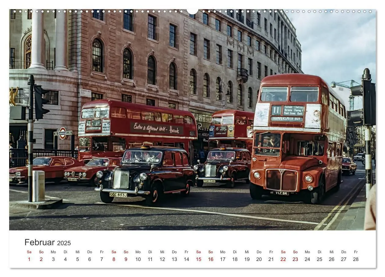 Bild: 9783435293605 | London - Vintage Views (hochwertiger Premium Wandkalender 2025 DIN...
