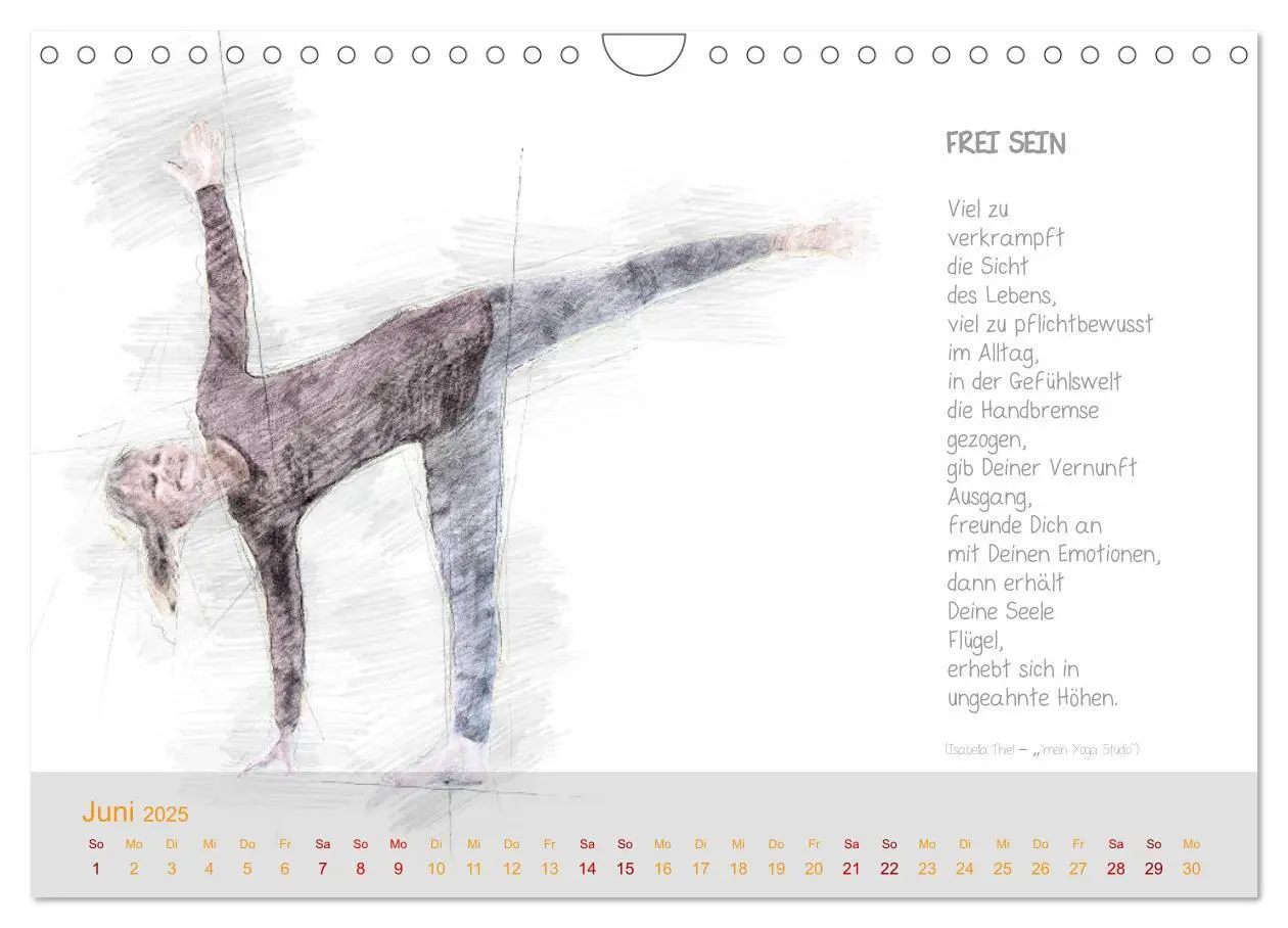 Bild: 9783435363605 | YOGA Inspirationen mit Texten zum Nachdenken (Wandkalender 2025 DIN...