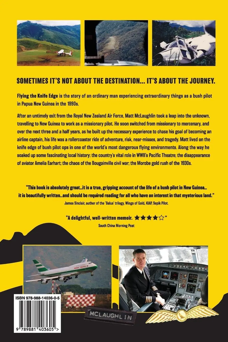Rückseite: 9789881403605 | Flying the Knife Edge | New Guinea Bush Pilot | Matt McLaughlin | Buch