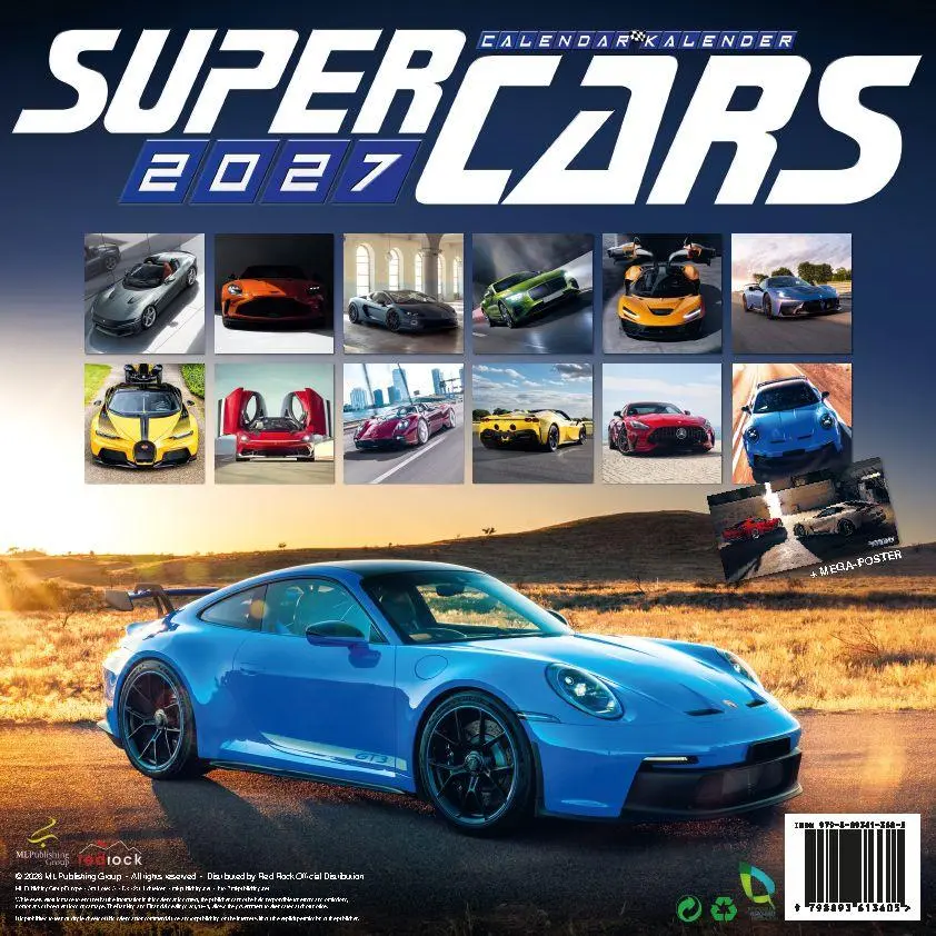 Bild: 9798893613605 | Super Cars Kalender 2027 | Kalender | 14 S. | Deutsch | 2027