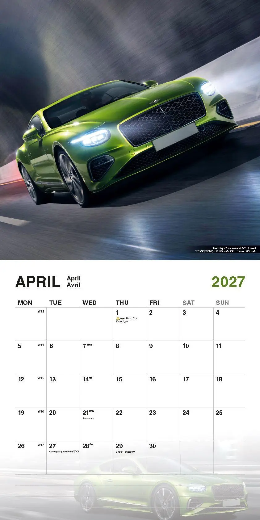 Bild: 9798893613605 | Super Cars Kalender 2027 | Kalender | 14 S. | Deutsch | 2027