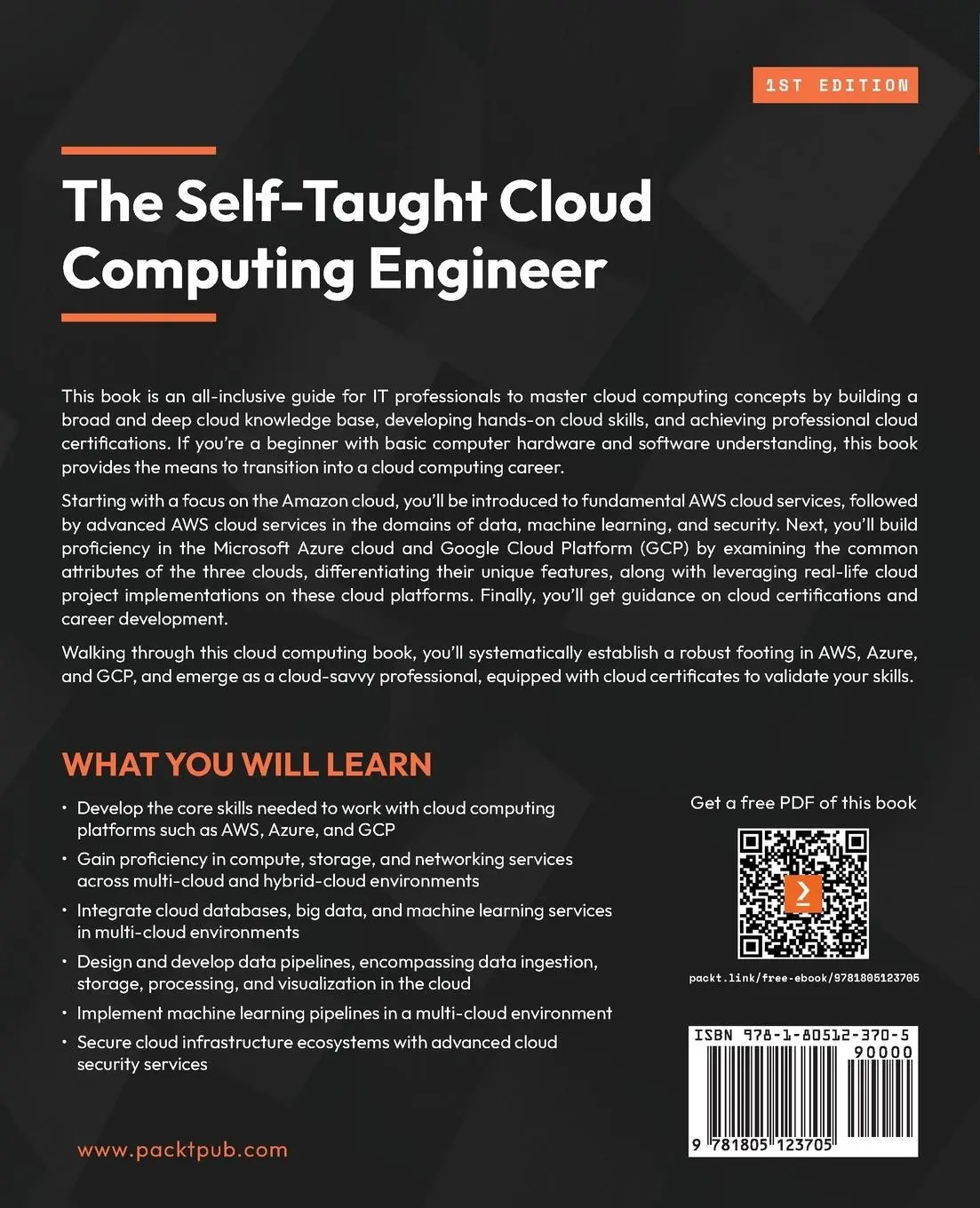 Rückseite: 9781805123705 | The Self-Taught Cloud Computing Engineer | Logan Song | Taschenbuch