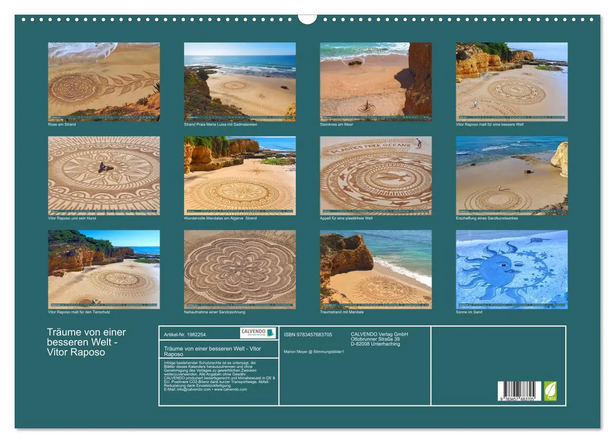 Bild: 9783457683705 | Träume von einer besseren Welt - Vitor Raposo (Wandkalender 2026...