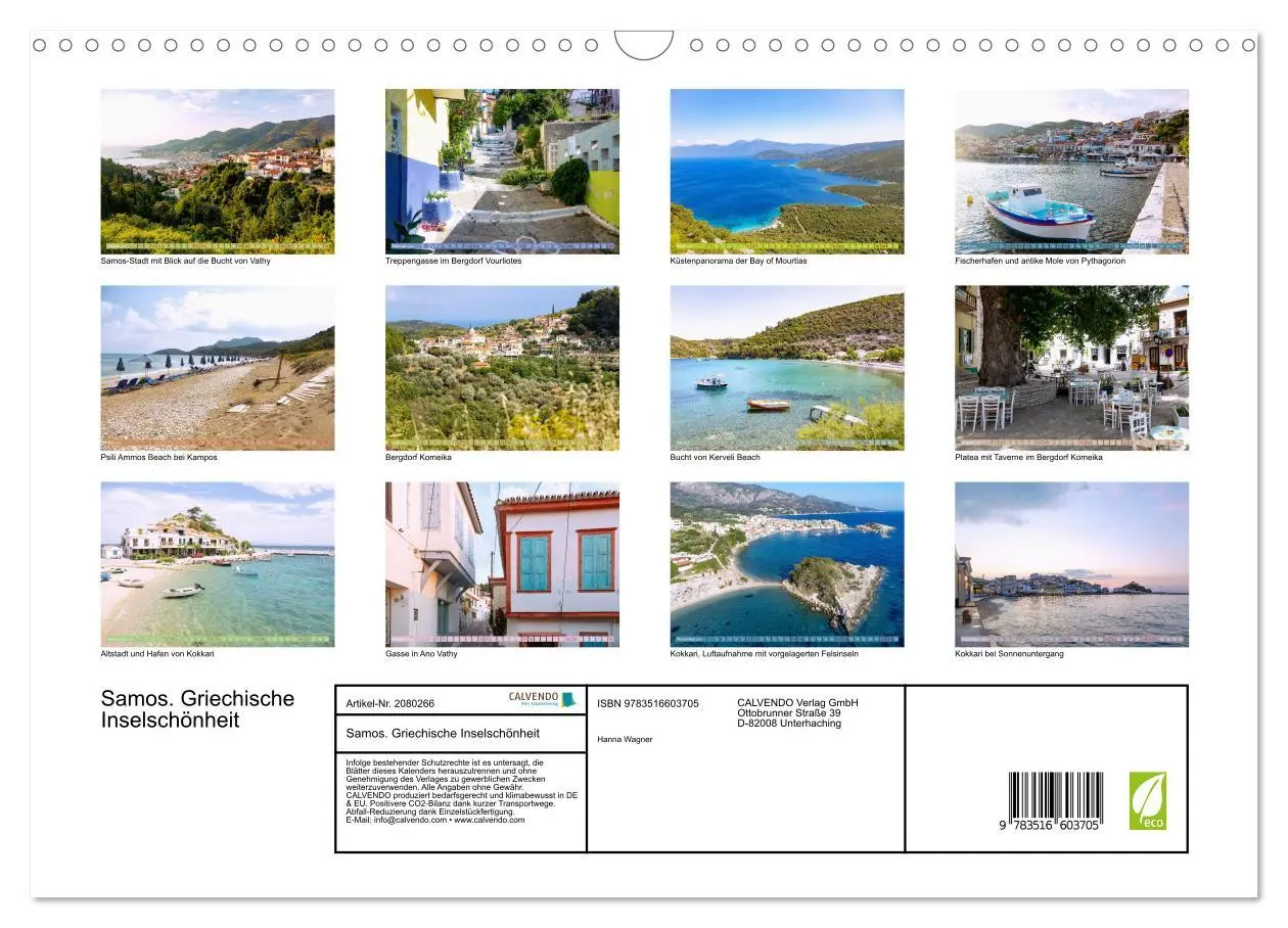 Bild: 9783516603705 | Samos. Griechische Inselschönheit (Wandkalender 2026 DIN A3 quer),...