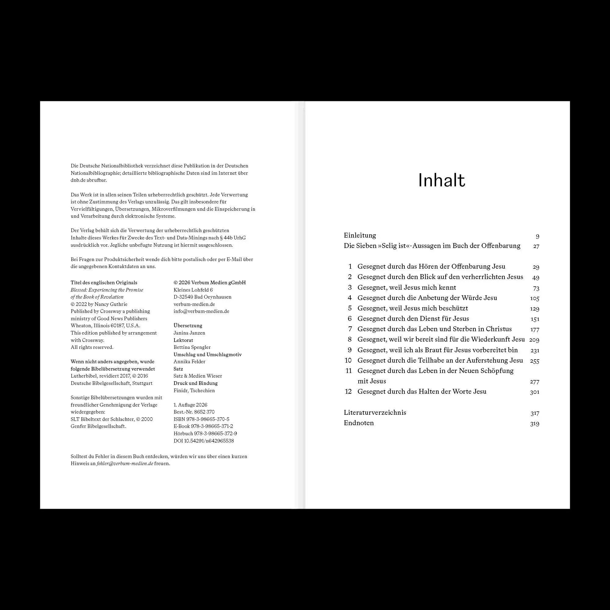 Bild: 9783986653705 | Gesegnet | Nancy Guthrie | Taschenbuch | 328 S. | Deutsch | 2026