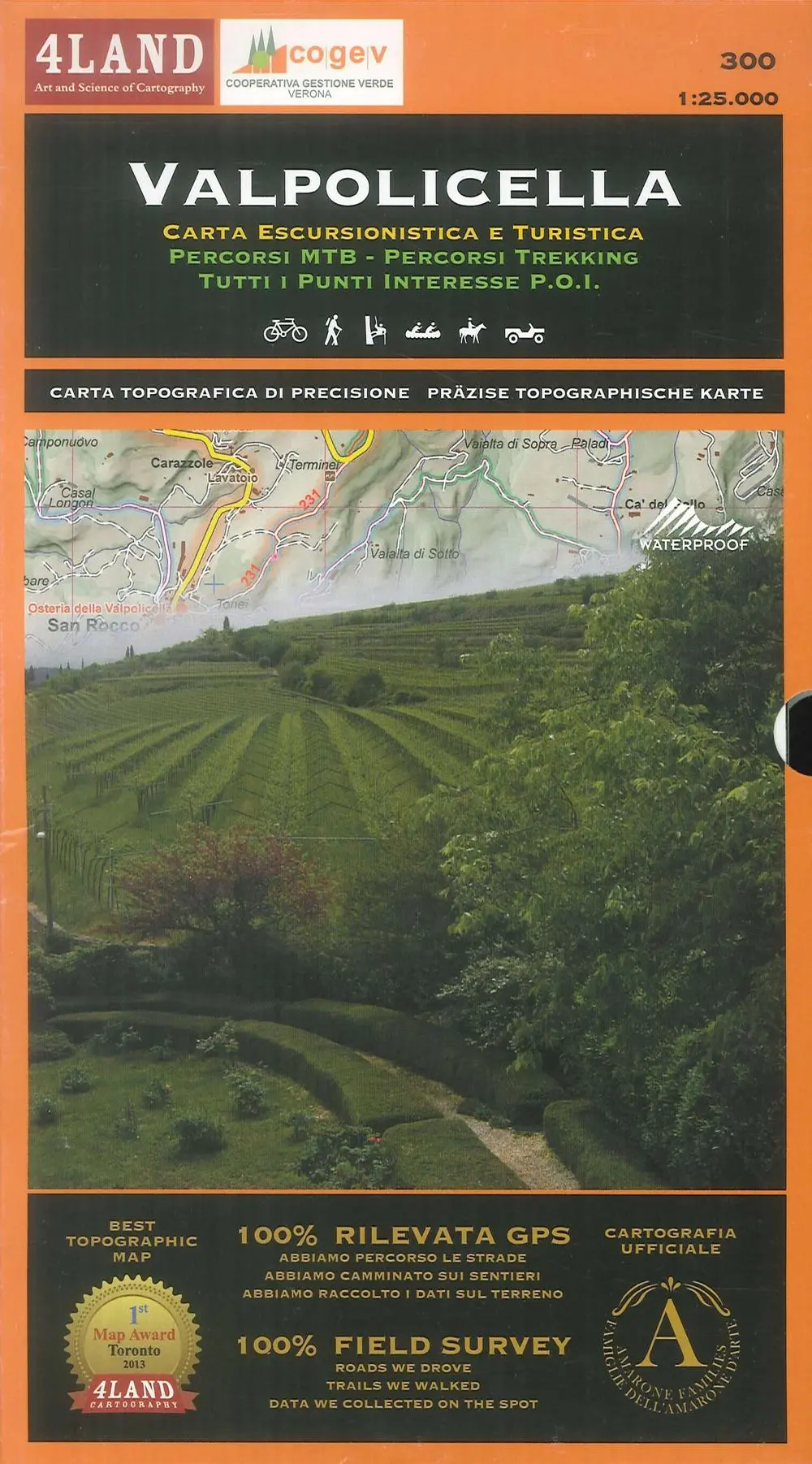 Cover: 9788889823705 | Valpolicella 1 : 25 000 | Remo Nardini (u. a.) | (Land-)Karte | 2016